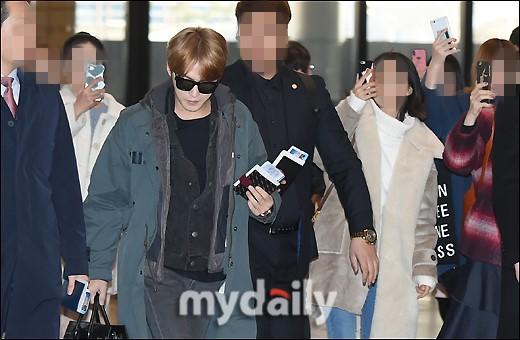 [MD PHOTO]JYJ成員 金在中飛往日本東京舉行粉絲見面會